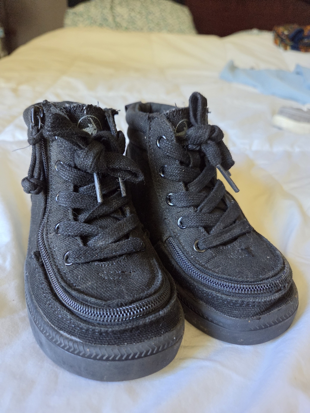 BILLY Footwear Toddler Harmon Black High Top Sneakers Size 9C Adaptive